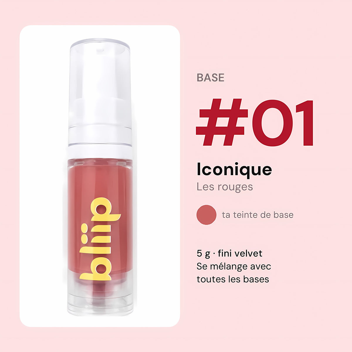 Base Iconique #01 - Fini Velvet - 5g Bliip