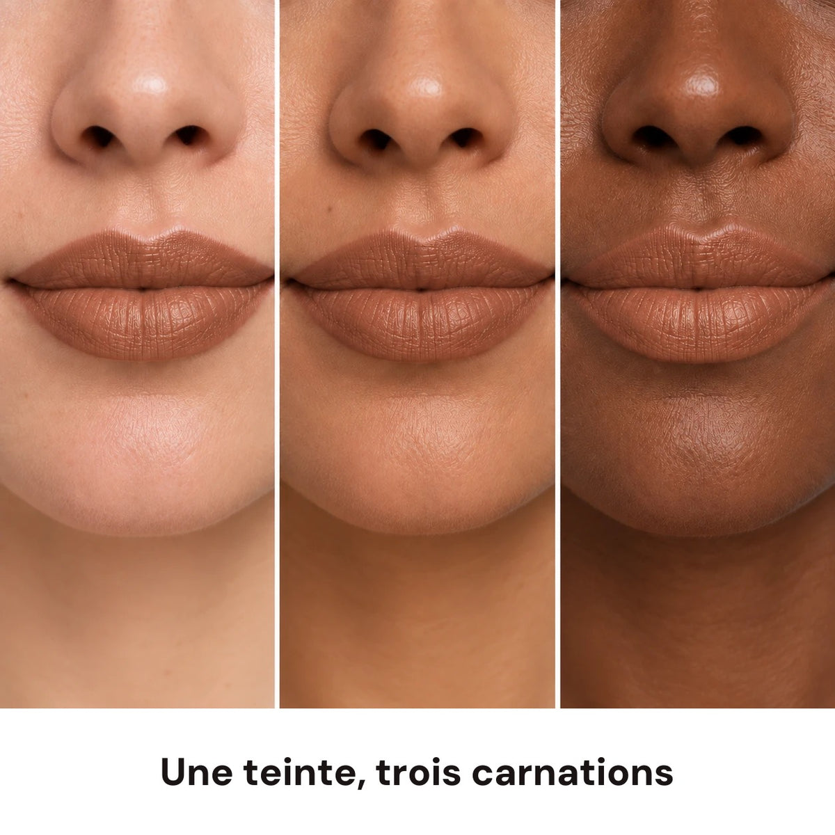 Une teinte nude, trois carnations