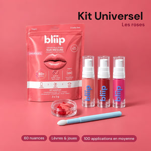 Kit Bliip - Universel - Rouge à lèvres - Fini Velvet - 60 nuances