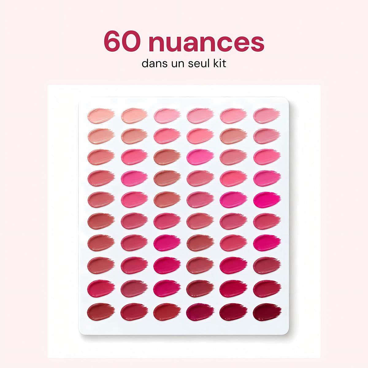 Kit Bliip - Universel - Rouge à lèvres - Fini Velvet - 60 nuances