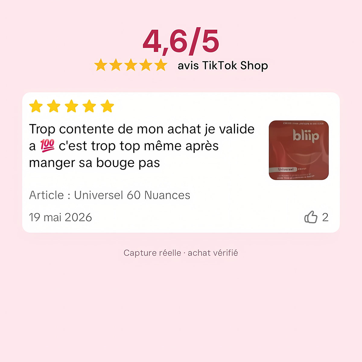 Avis clients sur le kit Universel