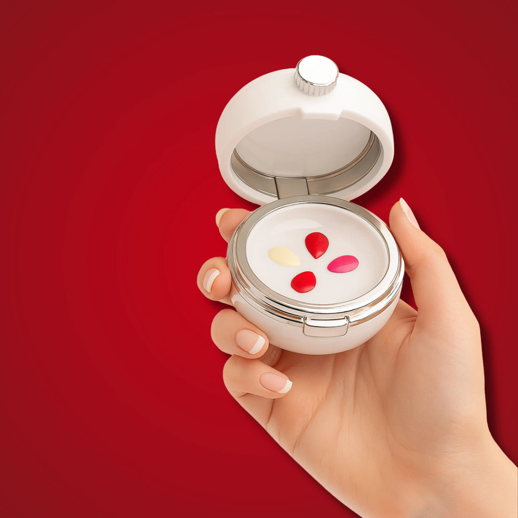 POT MÉLANGEUR ROUGE À LÈVRES AVEC PINCEAU SILICONE - BLIIP Bliip
